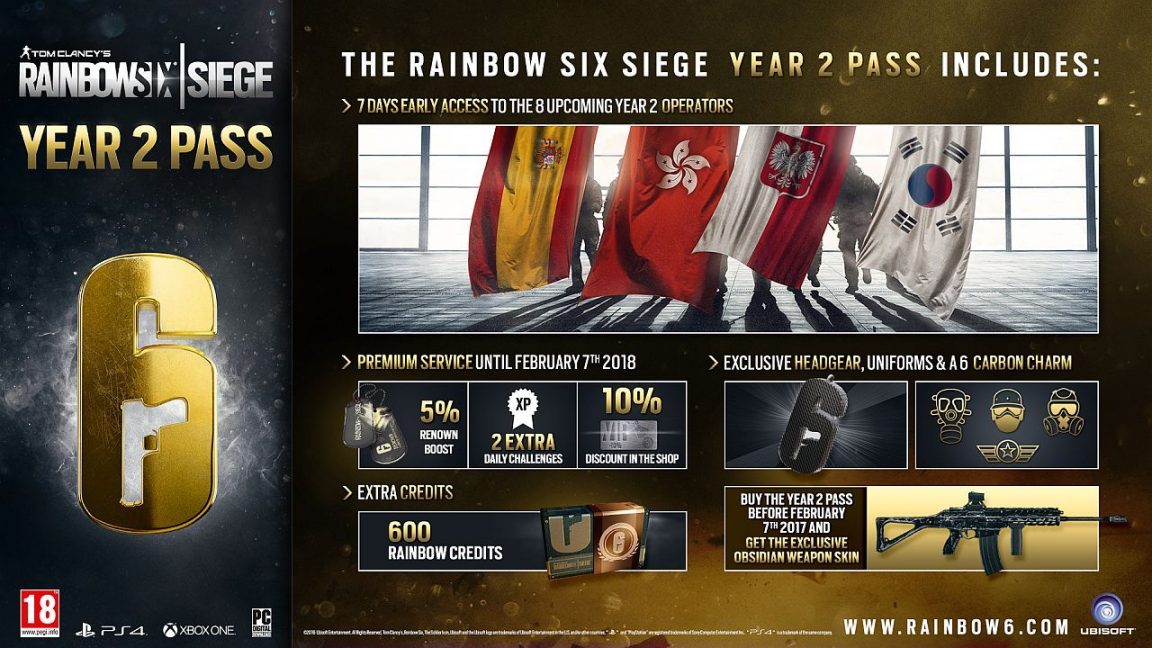 خرید اکانت بازی Rainbow Six Siege + Year 2 Pass