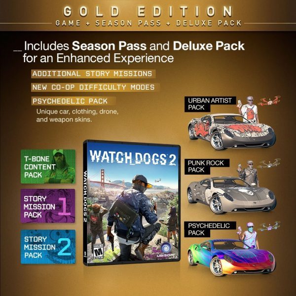 خرید سی دی کی اریجینال یوپلی بازی Watch Dogs 2 Gold Edition