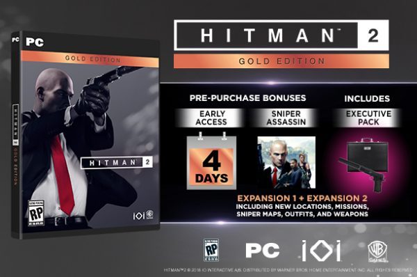 خرید سی دی کی اریجینال بازی Hitman 2 Gold Edition