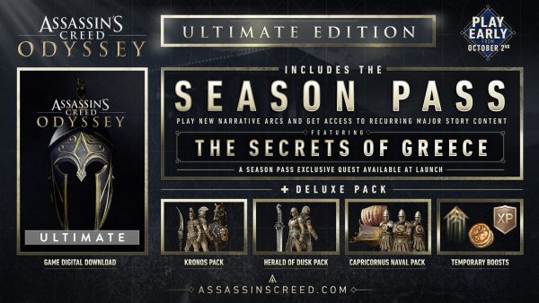 خرید سی دی کی اریجینال یوپلی بازی Assassins Creed Odyssey Ultimate Edition