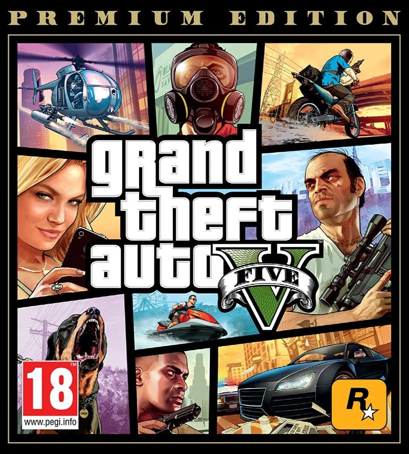 سی دی کی اریجینال راک استار Grand Theft Auto V Premium Online Edition